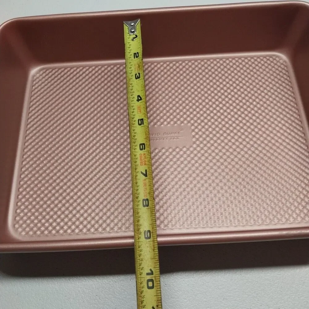 David Burke Gourmet Pro 13x9 Rose Gold Textured Nonstick Baking Pan